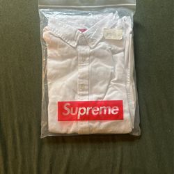 Supreme White Denim Shirt
