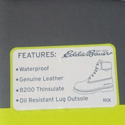 Brand New Eddie Bauer Rick Tan Size 10 Boots $100 Meet Up In Southwest Detroit 