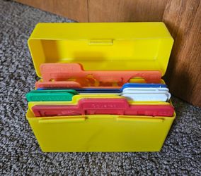 Vintage 1989 Highlights For Children Creative Plastic Stencils Set w/ Case