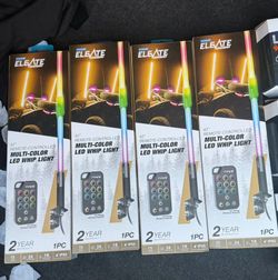 multi-color led whip light