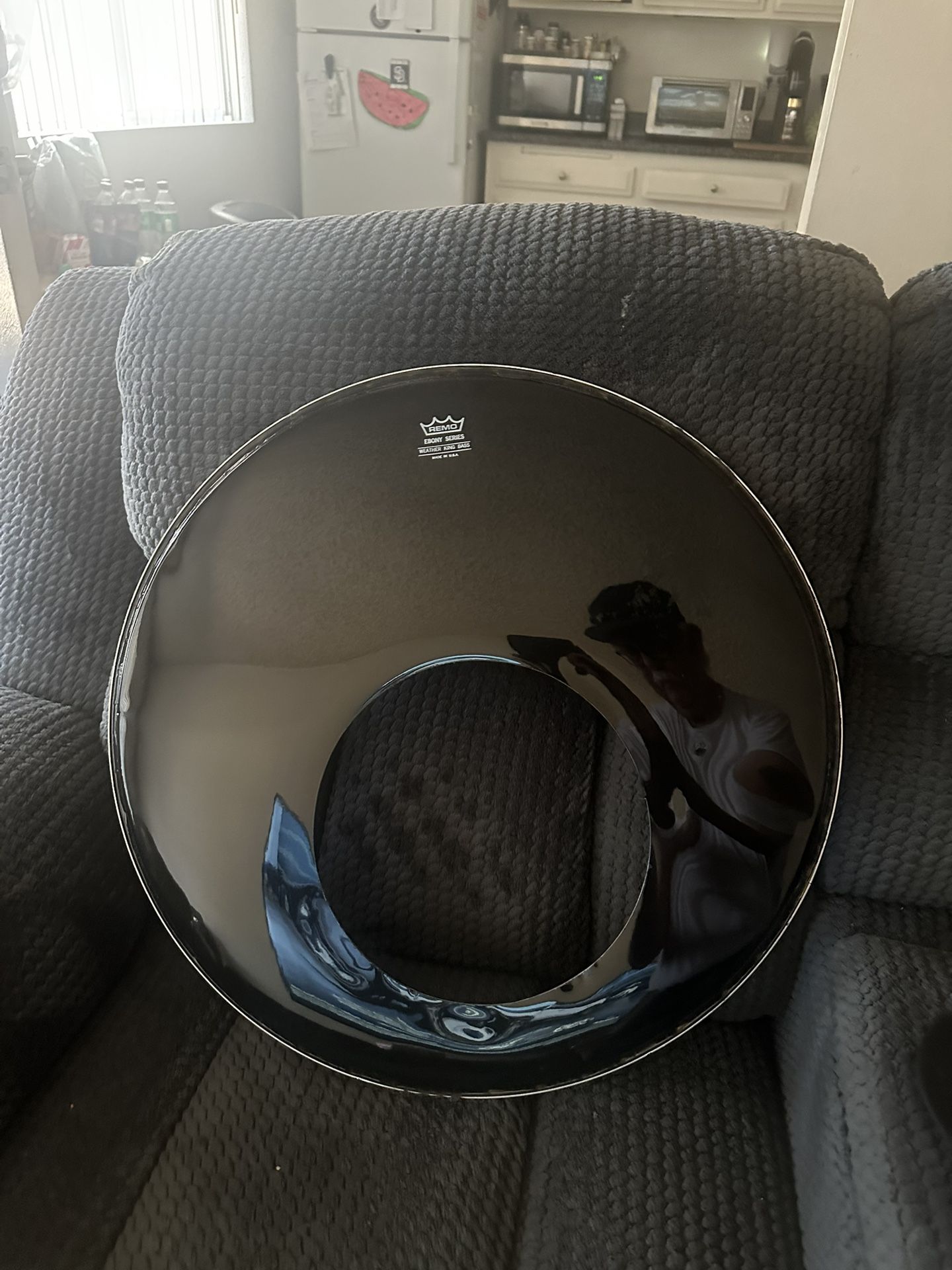Remo Drumheads, 14 Inch Ambassador Slightly Played, 20 inch front base drum head like new condition