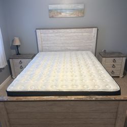 Queen Bedroom Set With Serta Mattress