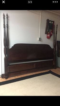 Ethan Allen cal king bed frame