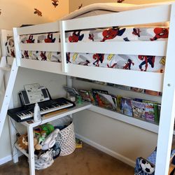 Bunk Bed with attached Study Table
