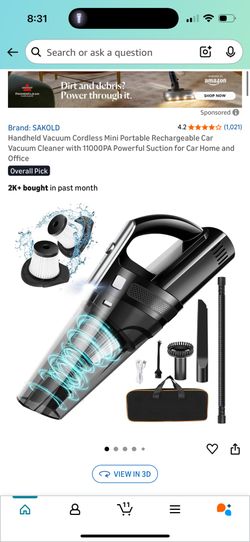 Brand New Wireless Portable Vaccum