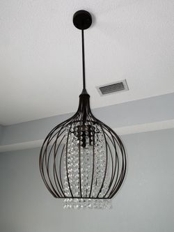 $30 - Warehouse of Tiffany Katniss 3-Light Antique Bronze Pendant