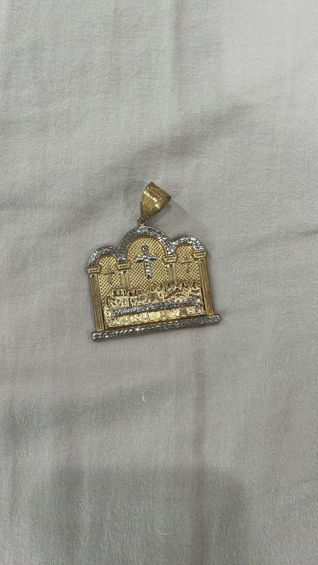 Gold Plated Last Supper Pendant