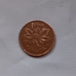 1968 Canadian Penny