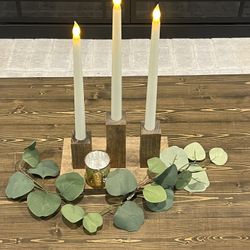 48 Solid Poplar Wooden Wedding Centerpieces