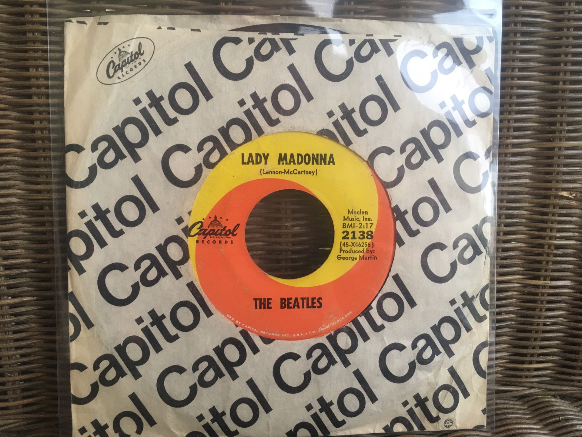 The Beatles “Lady Madonna” 7” Single