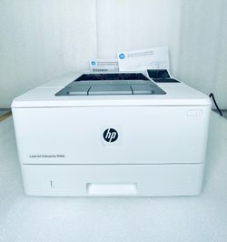 New Open Box HP LaserJet Enterprise M406dn Monochrome Black / White Laser Printer, White