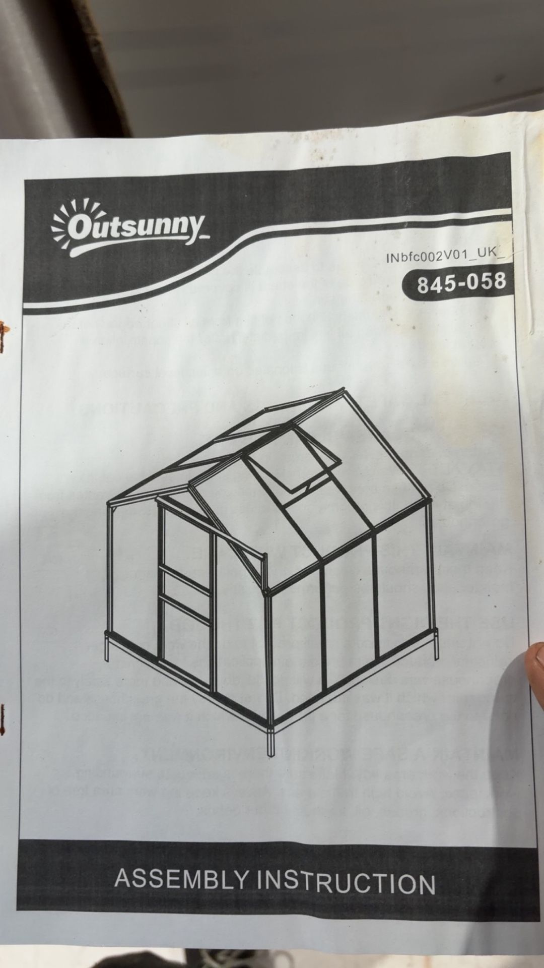 6’x6’ Greenhouse