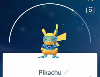 The scuba diver pikachu in Pokémon go