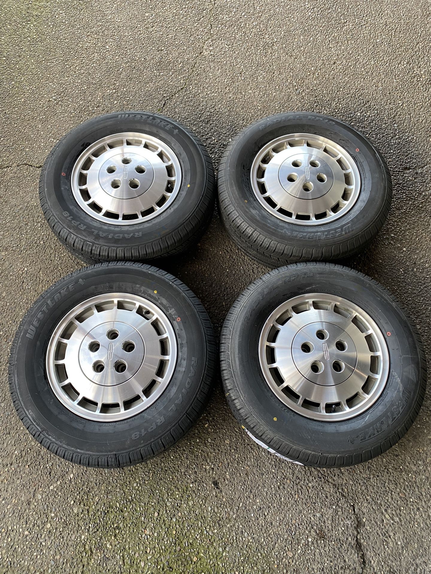 Like New 15" Lincoln Mark Wheels & Brand New Tires 5x114.3 & 5x4.5