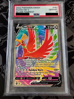 Pokémon Ho-Oh V #187/195 Silver Tempest PSA 10