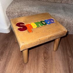 Spencer Name Puzzle Step Stool