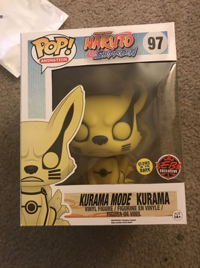 Glow in the dark Kurama Funko Pop EB Games/GameStop Exclusive