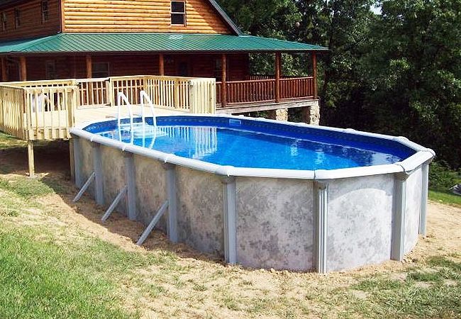 18x33 oval above ground Trevi pool for Sale in CT, US - OfferUp