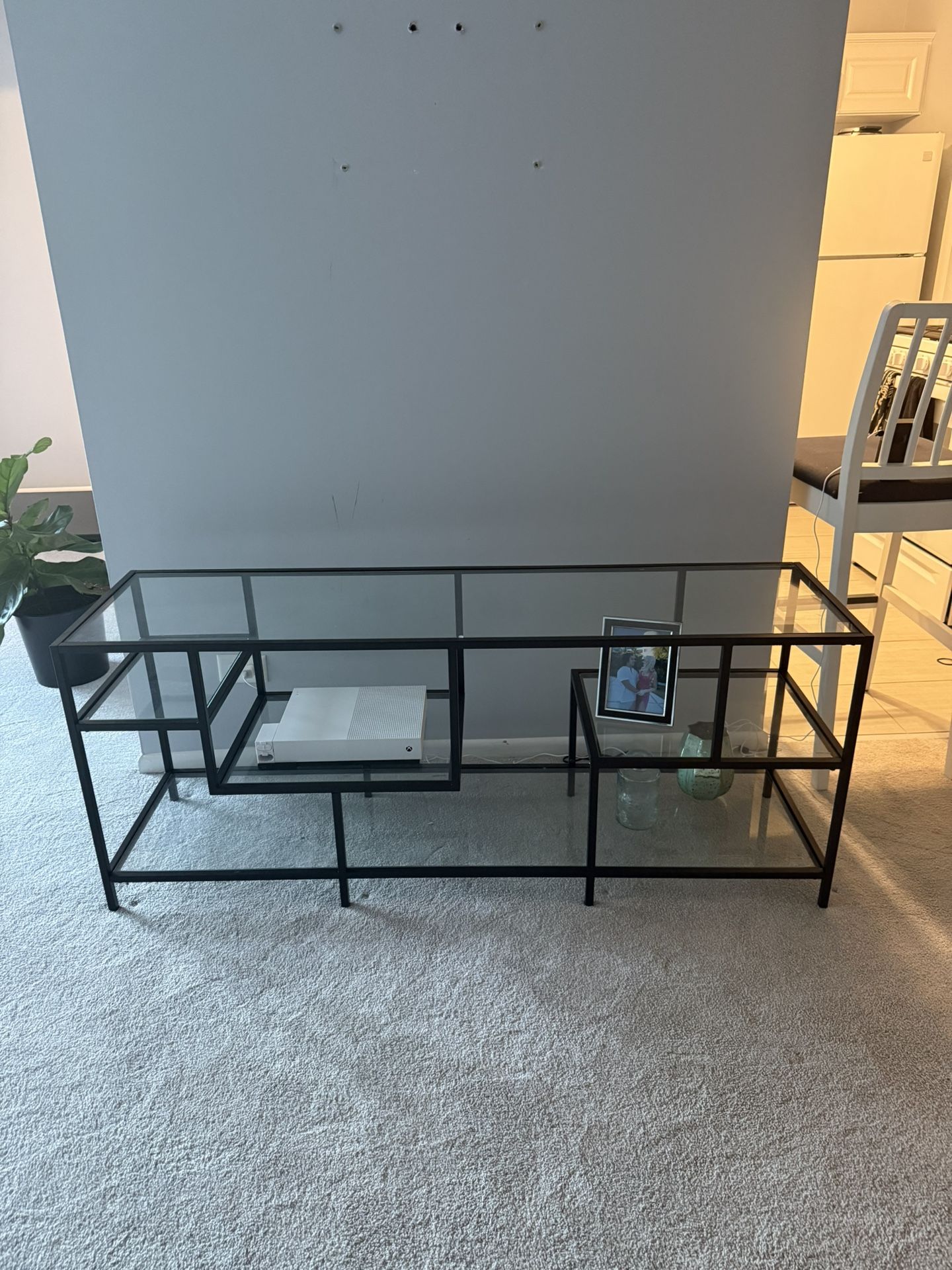 Glass Entertainment Center / TV Stand