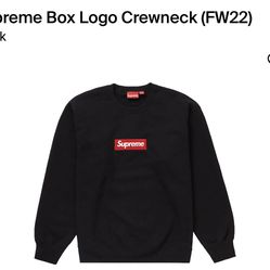 Supreme Box Logo Crewneck Black New Large