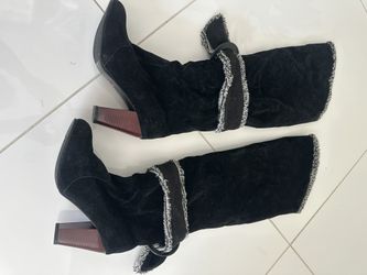 High Knee Suede Boots Size 10.5 Fits 10-11