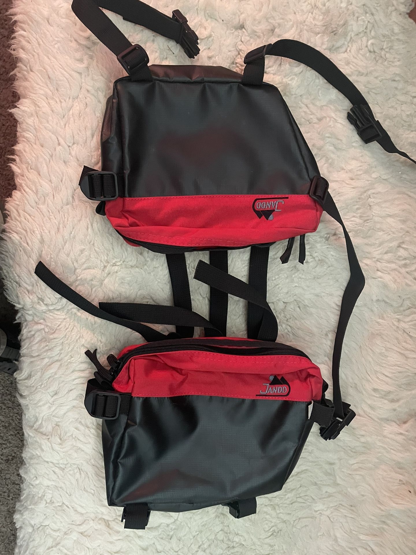 Jand Red and Black Dog Backpack