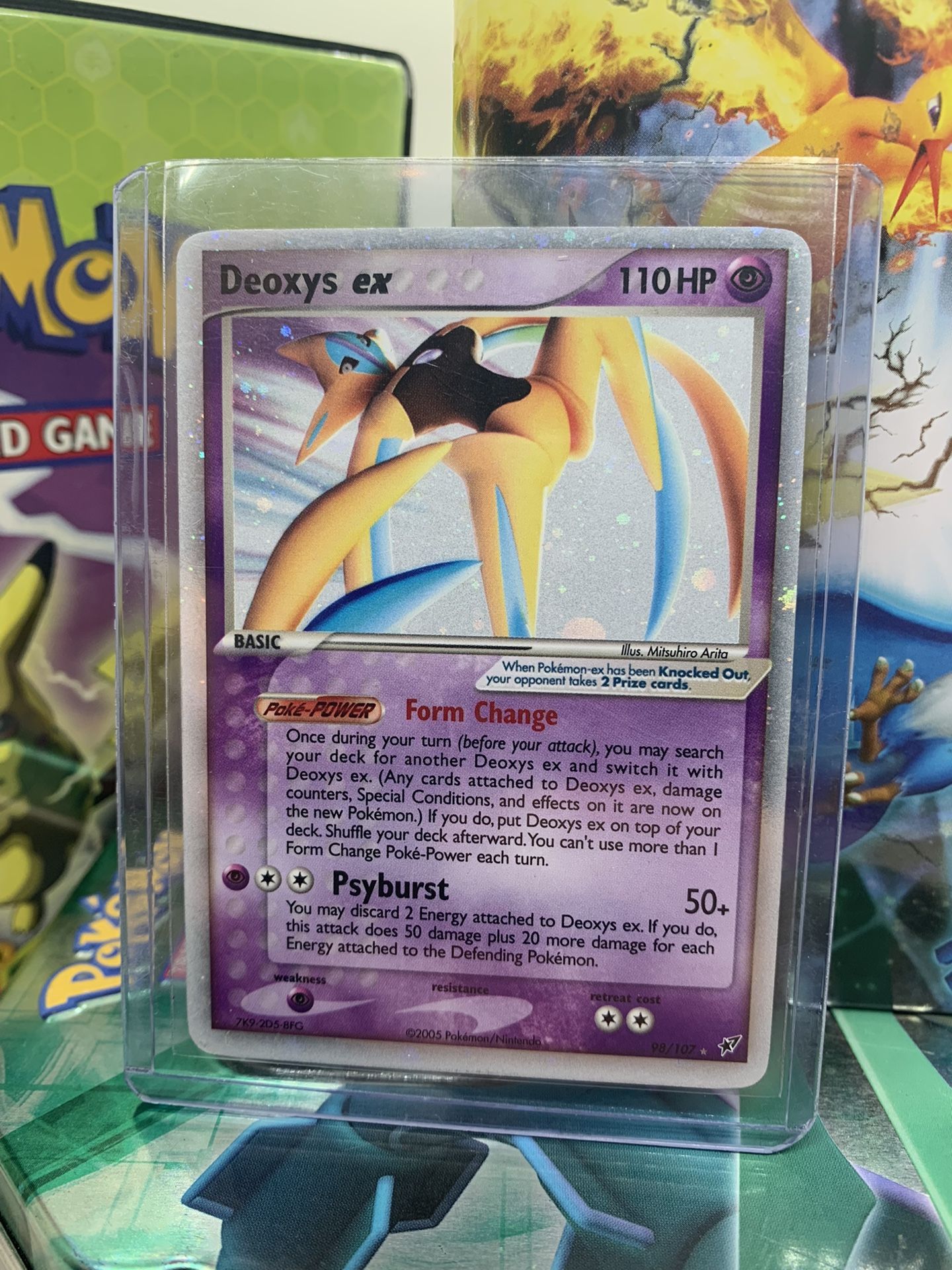 Deoxys ex - 98/107 Pokemon EX Deoxys Ultra Rare Holo Excellent Condition!
