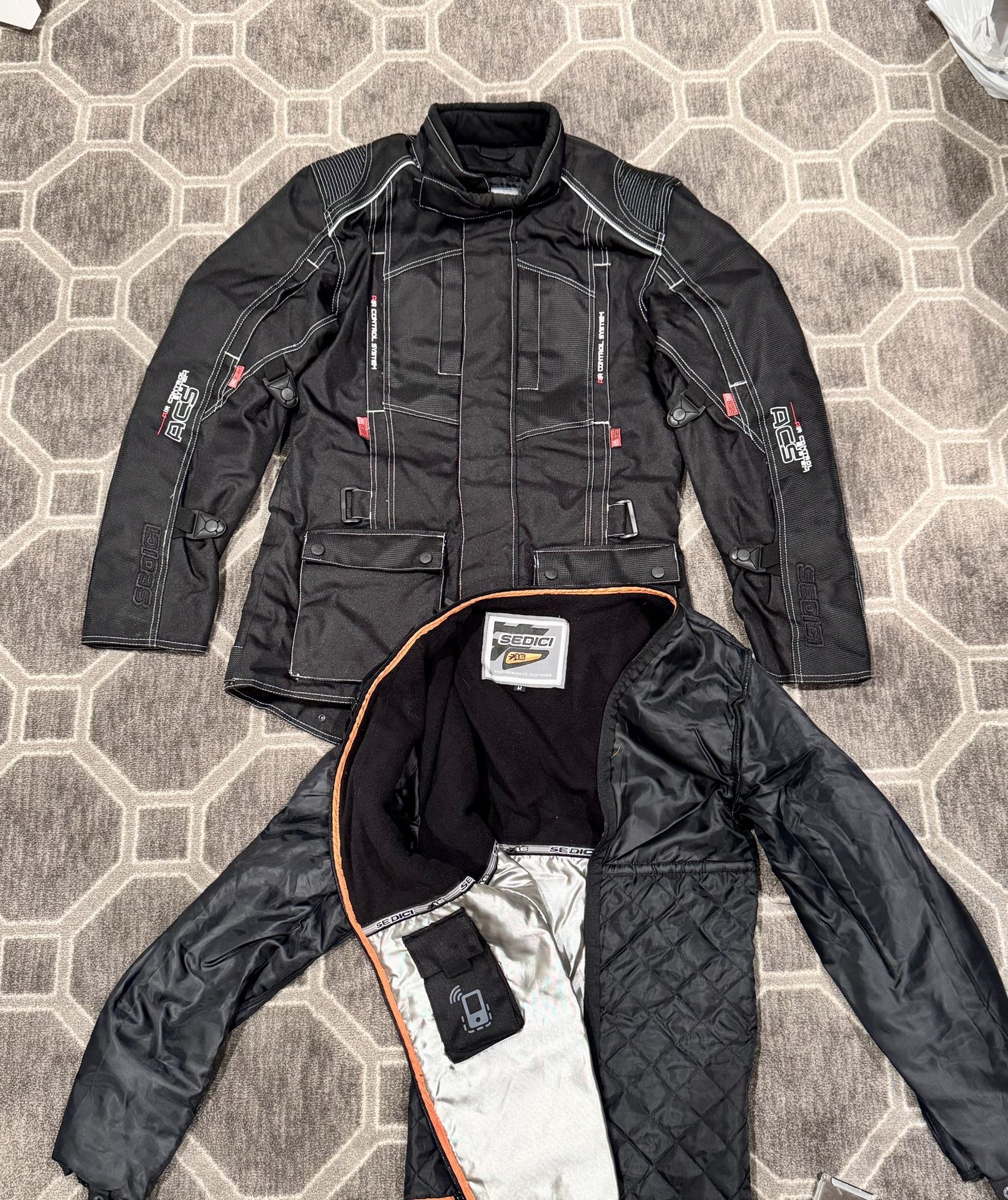 NEW Sedici Waterproof Motorcycle Jacket With Insulated Liner (size Medium)