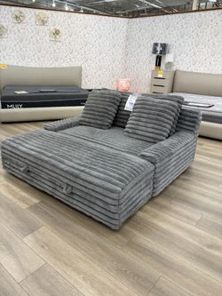 COSTCO OVERSIZED CHAIR WITH STORAGE OTTOMAN