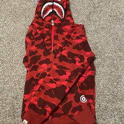 Red Camo Bape Hoodie 