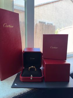 Cartier ecrou ring in yellow gold size 62