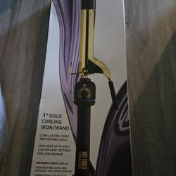 Hot Tools 1 Inch Gold Curling Iron/wand