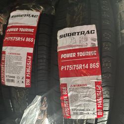 175/75/14 New Tires 40MM White Wall 