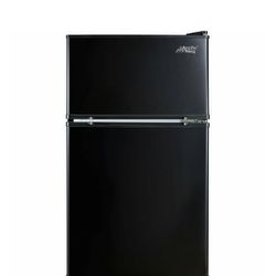 Arctic King 3.2 Cu ft Two Door Mini Fridge with Freezer, Stainless Steel, E-Star, ARM32D5ASL