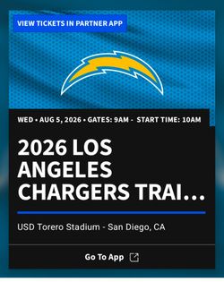 Chargers training camp FREE 8/5