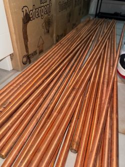 Copper Grounding Rods - 4.6 cm x 5 feet