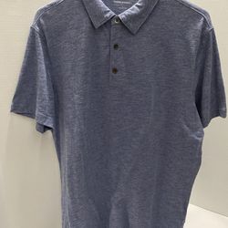 Banana Republic Blue Polo Shirt Men's Short Sleeve Collared