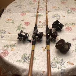 Fishing Offshore Custom Lamiglas RODS With Penn Reels (free Jig)