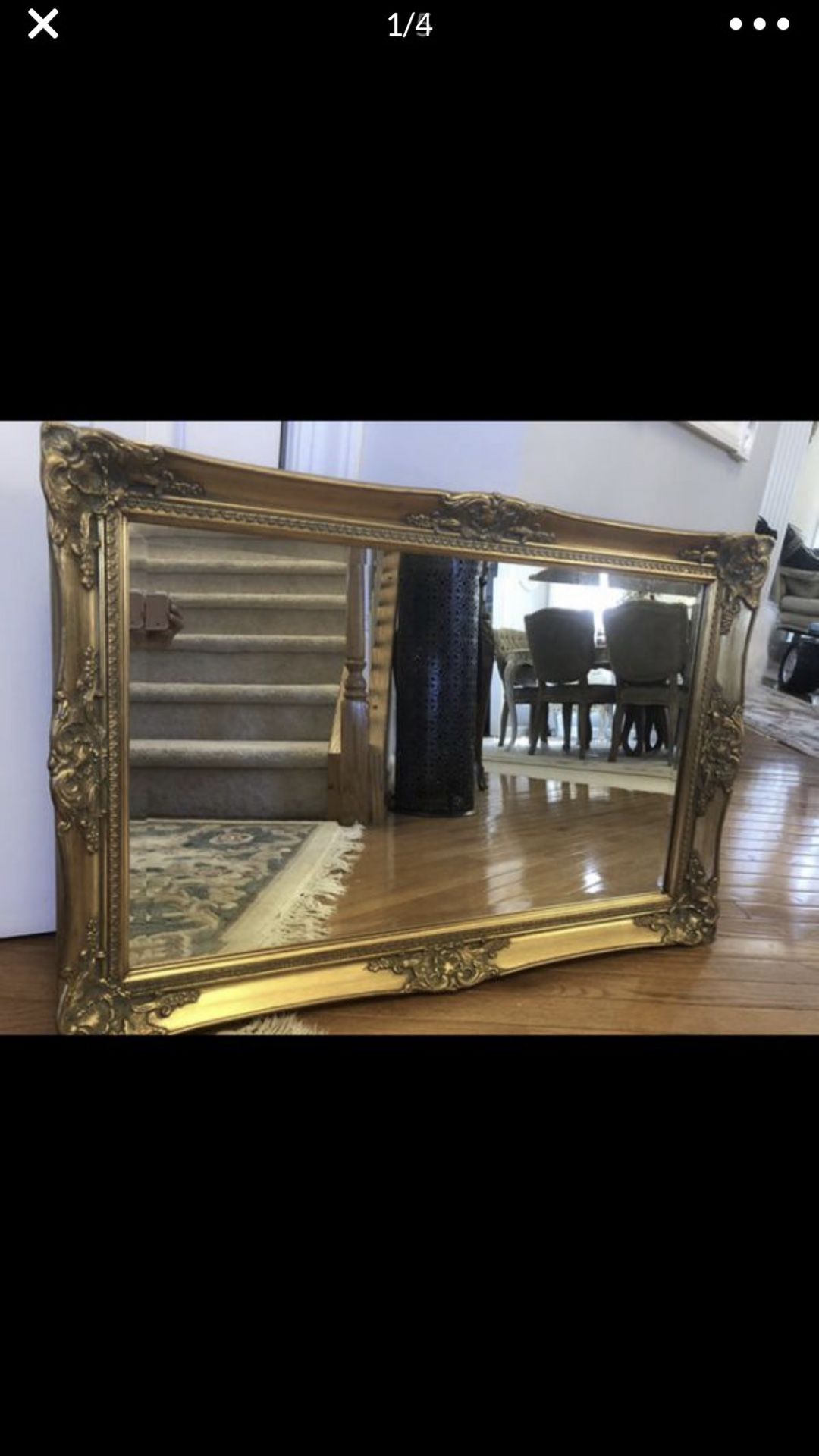 Antique French wood mirror 36”X24” “ SERIOUS INQUIRIES PLEASE “
