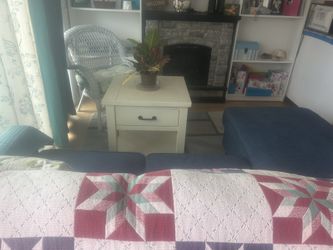 Cream Colored Sofa Table or Bedside Table