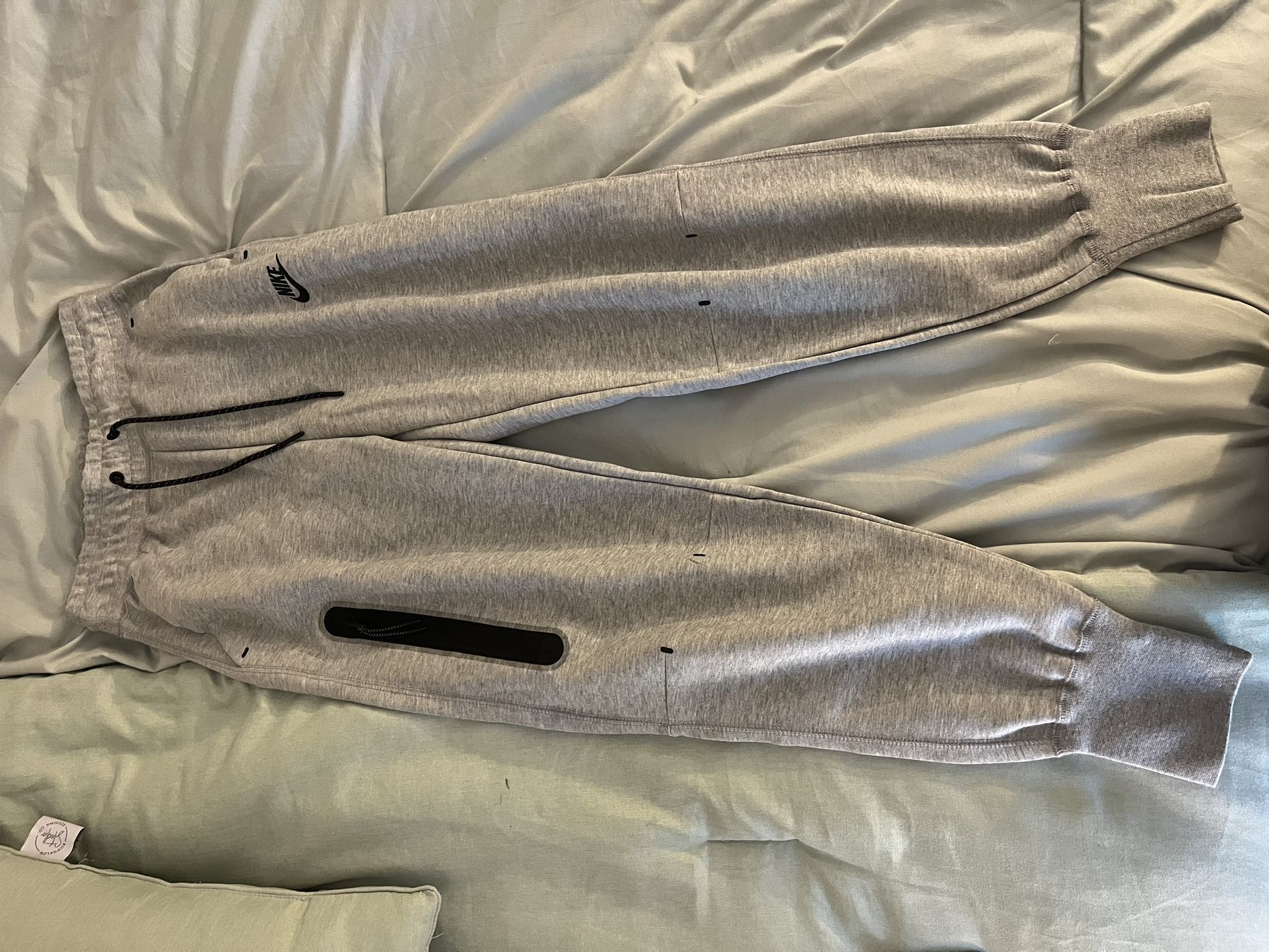 Nike Tech Fleece Sweatpants, Grey/Black, XS