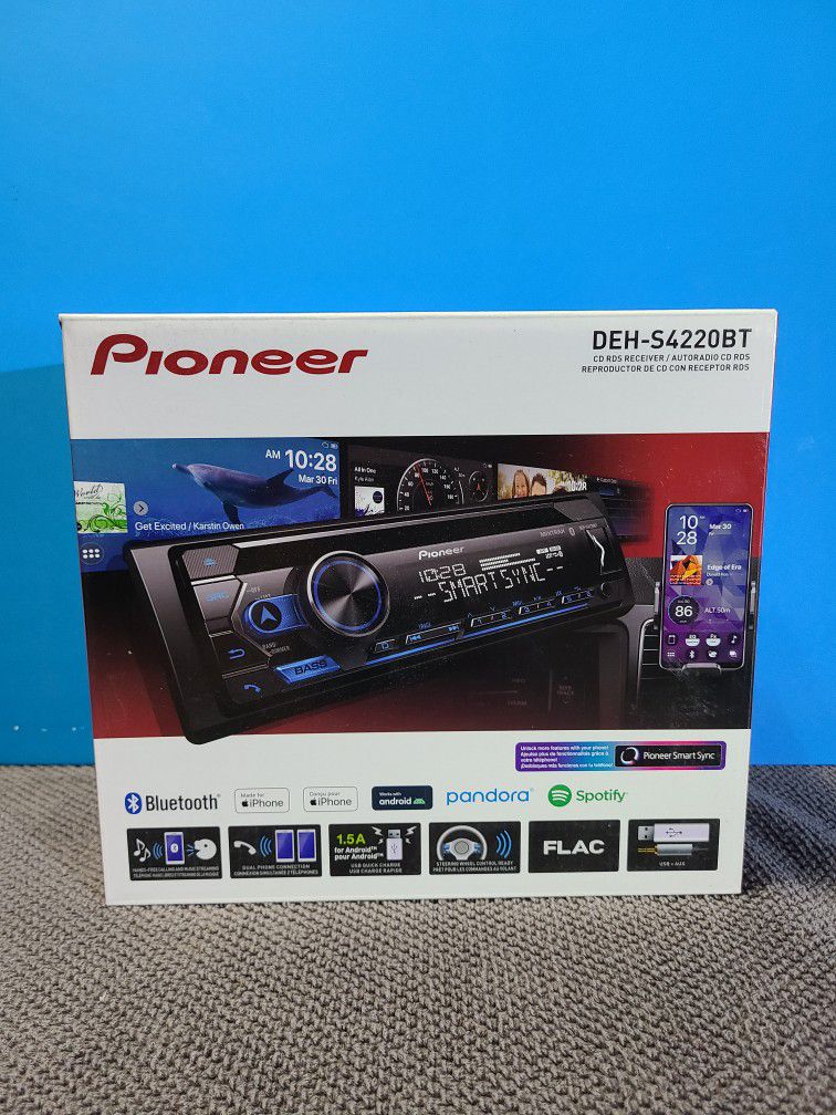 Pioneer DEH-S4220BT Single-Din Bluetooth CD Receiver