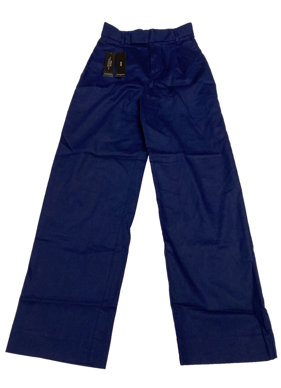 BANANA REPUBLIC WOMEN'S PETITE HIGH-RISE LINEN-COTTON PANT SZ 00 IN SET SAIL