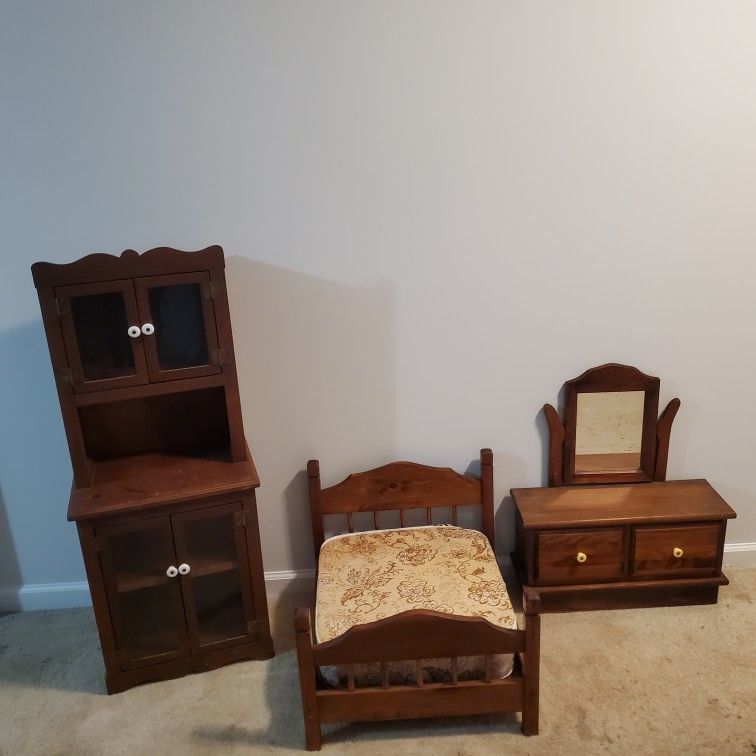 Antique Handmade Solid Wood Babydoll Furniture