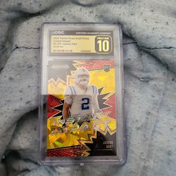 Jaxson Dart RC 2025 CGC GOLD 10 PRESTINE
