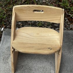 Kids Paintable Wooden Chair