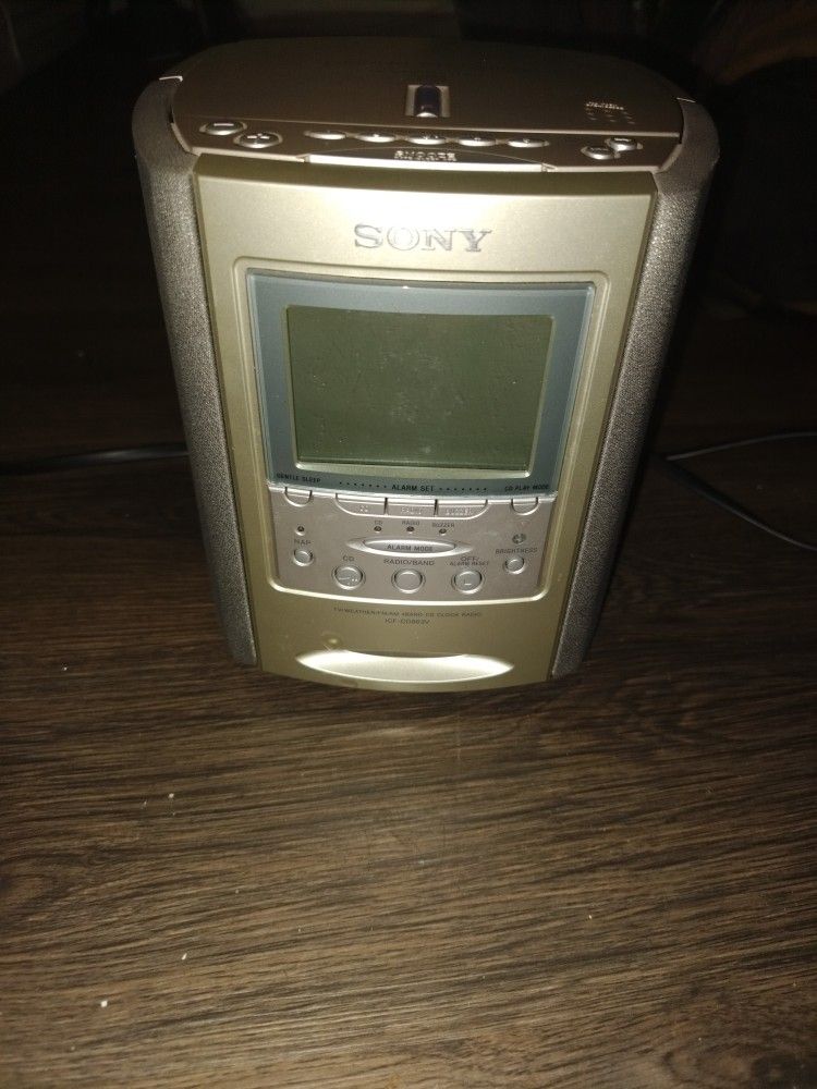 SONY Dream Machine TV/Weather/AM/FM 4BAND /CD/ Clock Radio