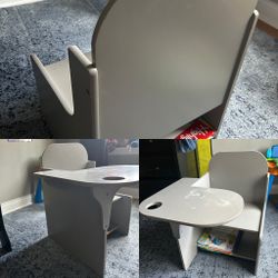 Kids Desk Chair With Shelf 