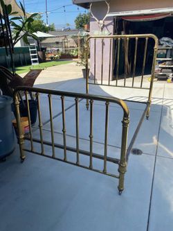 Brass bed
