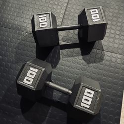 100 LB DUMBELL SET!!!